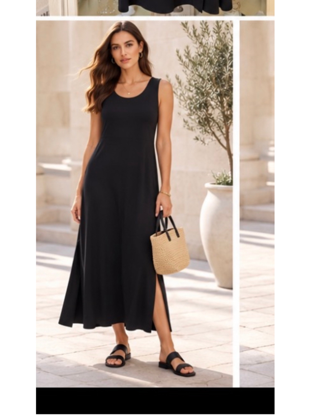 Women's Beyond Yoga Black Midi Dress Size L Casual loungewear